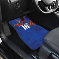 Haiti Heritage Football 2026 Custom Car Mats Hispaniolan Trogon Bird