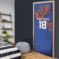 Haiti Heritage Football 2026 Custom Door Cover Hispaniolan Trogon Bird