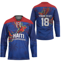 Haiti Heritage Football 2026 Custom Hockey Jersey Hispaniolan Trogon Bird