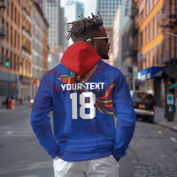 Haiti Heritage Football 2026 Custom Hoodie Hispaniolan Trogon Bird
