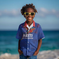 Haiti Heritage Football 2026 Custom Kid Hawaiian Shirt Hispaniolan Trogon Bird