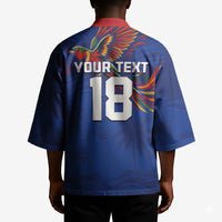 Haiti Heritage Football 2026 Custom Kimono Hispaniolan Trogon Bird