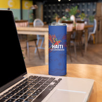 Haiti Heritage Football 2026 Custom Skinny Tumbler Hispaniolan Trogon Bird