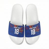 Haiti Heritage Football 2026 Custom Slide Sandals Hispaniolan Trogon Bird