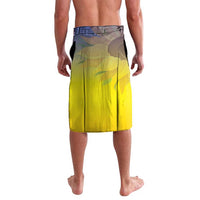 Ukraine Sunflower Peace Sign Lavalava With Folk Patterns - Wonder Print Shop