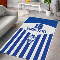Custom Honduras Football Area Rug Los Catrachos Sporty Style - Wonder Print Shop