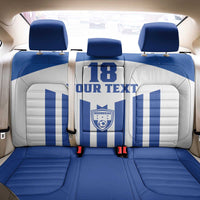 Custom Honduras Football Back Car Seat Cover Los Catrachos Sporty Style - Wonder Print Shop