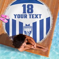 Custom Honduras Football Beach Blanket Los Catrachos Sporty Style - Wonder Print Shop