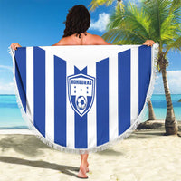 Custom Honduras Football Beach Blanket Los Catrachos Sporty Style - Wonder Print Shop