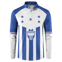 Custom Honduras Football Button Sweatshirt Los Catrachos Sporty Style - Wonder Print Shop