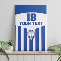 Custom Honduras Football Canvas Wall Art Los Catrachos Sporty Style - Wonder Print Shop