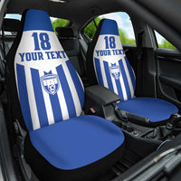Custom Honduras Football Car Seat Cover Los Catrachos Sporty Style - Wonder Print Shop