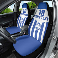Custom Honduras Football Car Seat Cover Los Catrachos Sporty Style - Wonder Print Shop