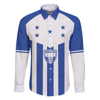 Custom Honduras Football Family Matching Off The Shoulder Long Sleeve Dress and Hawaiian Shirt Los Catrachos Sporty Style - Wonder Print Shop