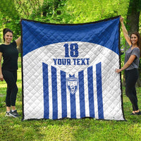 Custom Honduras Football Quilt Los Catrachos Sporty Style - Wonder Print Shop