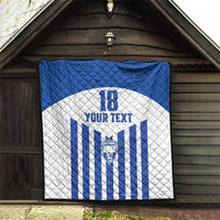 Custom Honduras Football Quilt Los Catrachos Sporty Style - Wonder Print Shop