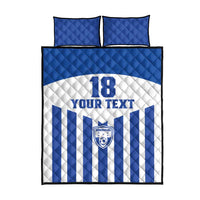 Custom Honduras Football Quilt Bed Set Los Catrachos Sporty Style - Wonder Print Shop