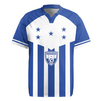 Custom Honduras Football Rugby Jersey Los Catrachos Sporty Style - Wonder Print Shop