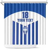 Custom Honduras Football Shower Curtain Los Catrachos Sporty Style - Wonder Print Shop