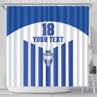 Custom Honduras Football Shower Curtain Los Catrachos Sporty Style - Wonder Print Shop