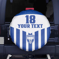 Custom Honduras Football Spare Tire Cover Los Catrachos Sporty Style - Wonder Print Shop