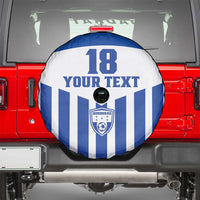 Custom Honduras Football Spare Tire Cover Los Catrachos Sporty Style - Wonder Print Shop
