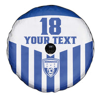 Custom Honduras Football Spare Tire Cover Los Catrachos Sporty Style - Wonder Print Shop