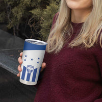 Custom Honduras Football Tumbler Cup Los Catrachos Sporty Style - Wonder Print Shop