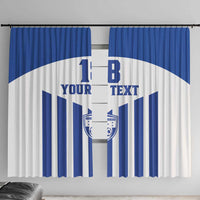 Custom Honduras Football Window Curtain Los Catrachos Sporty Style - Wonder Print Shop
