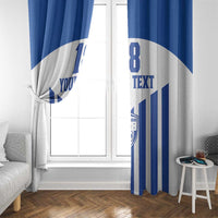 Custom Honduras Football Window Curtain Los Catrachos Sporty Style - Wonder Print Shop