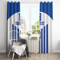 Custom Honduras Football Window Curtain Los Catrachos Sporty Style - Wonder Print Shop