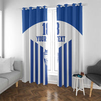 Custom Honduras Football Window Curtain Los Catrachos Sporty Style - Wonder Print Shop