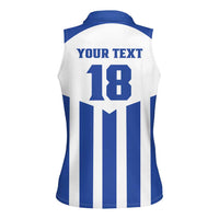 Custom Honduras Football Women Sleeveless Polo Shirt Los Catrachos Sporty Style - Wonder Print Shop