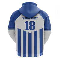Custom Honduras Football Zip Hoodie Los Catrachos Sporty Style - Wonder Print Shop