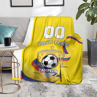 Custom Colombia Football Blanket Go Champions Unique Style