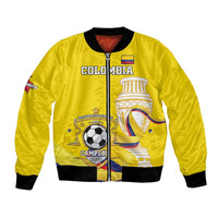 Custom Colombia Football Bomber Jacket Go Champions Unique Style - Wonder Print Shop
