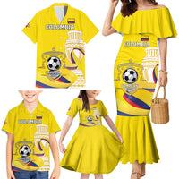 Custom Colombia Football Family Matching Mermaid Dress and Hawaiian Shirt Go Champions Unique Style - Wonder Print Shop