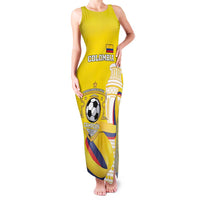 Custom Colombia Football Family Matching Tank Maxi Dress and Hawaiian Shirt Go Champions Unique Style - Wonder Print Shop