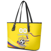 Custom Colombia Football Leather Tote Bag Go Champions Unique Style - Wonder Print Shop