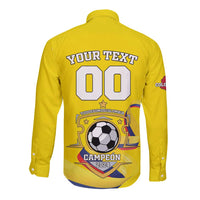 Custom Colombia Football Long Sleeve Button Shirt Go Champions Unique Style - Wonder Print Shop