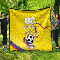 Custom Colombia Football Quilt Go Champions Unique Style - Wonder Print Shop