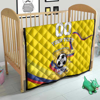 Custom Colombia Football Quilt Go Champions Unique Style - Wonder Print Shop