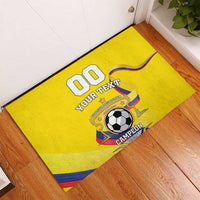 Custom Colombia Football Rubber Doormat Go Champions Unique Style - Wonder Print Shop