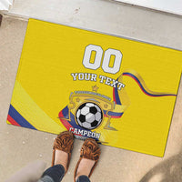 Custom Colombia Football Rubber Doormat Go Champions Unique Style - Wonder Print Shop