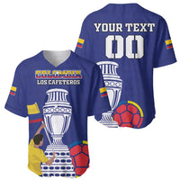 Custom Colombia Football Baseball Jersey 2024 Copa America - Wonder Print Shop
