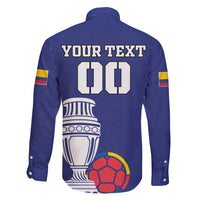 Custom Colombia Football Family Matching Short Sleeve Bodycon Dress and Hawaiian Shirt 2024 Copa America - Wonder Print Shop