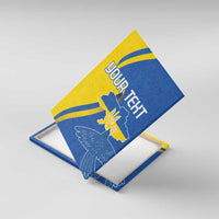 Personalized Ukraine Independence Day Canvas Wall Art Peace Dove Sunflower - Wonder Print Shop