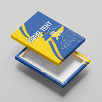 Personalized Ukraine Independence Day Canvas Wall Art Peace Dove Sunflower - Wonder Print Shop