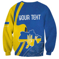 Personalized Ukraine Independence Day Sweatshirt Peace Dove Sunflower - Wonder Print Shop