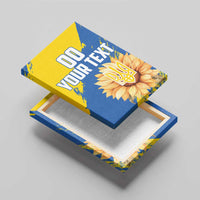 Custom Ukraine Independence Day Canvas Wall Art Dove Of Peace With Grunge Pattern - Wonder Print Shop